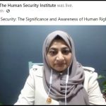 9th Lecture on Dimensions of Human Security Scheduled on 10th June, 2021