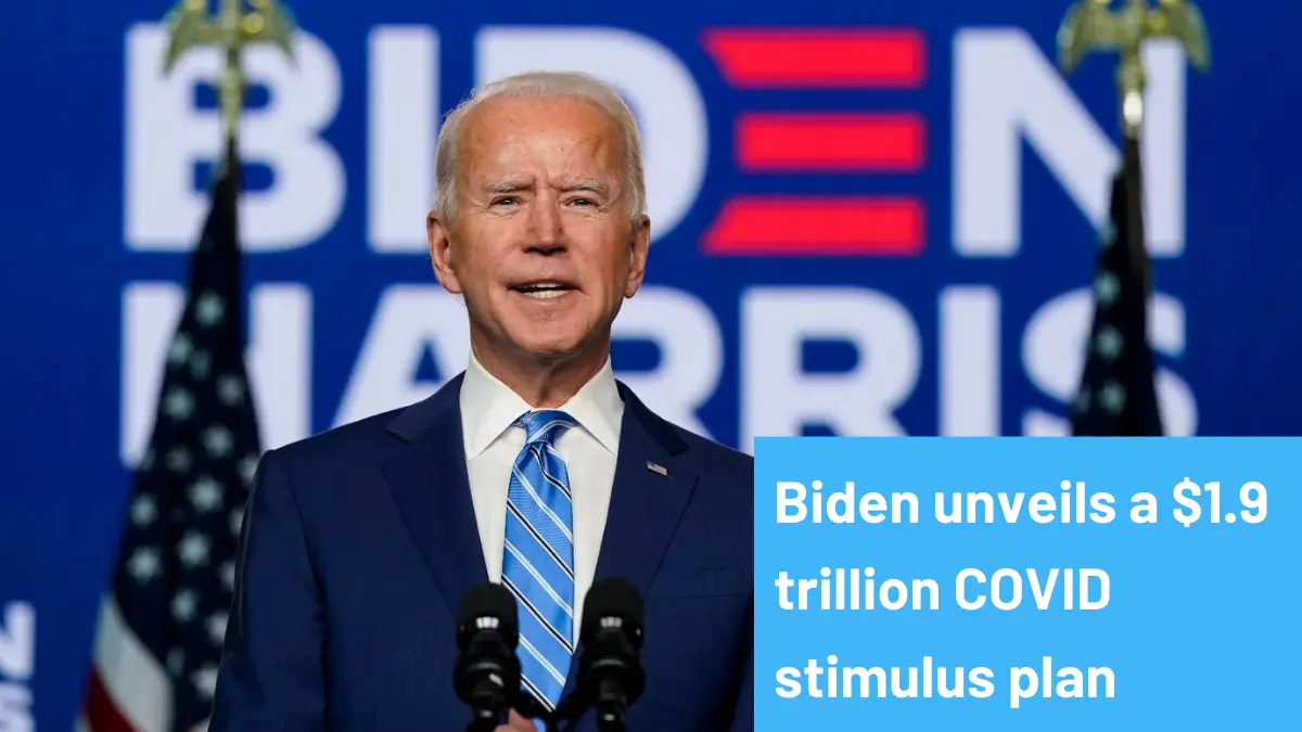 Biden unveils a $1.9 trillion COVID stimulus plan